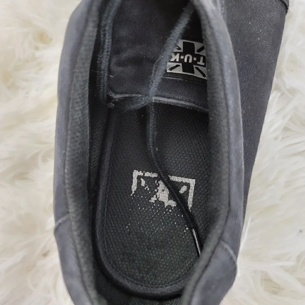 TUK canvas 90s retro shoes black